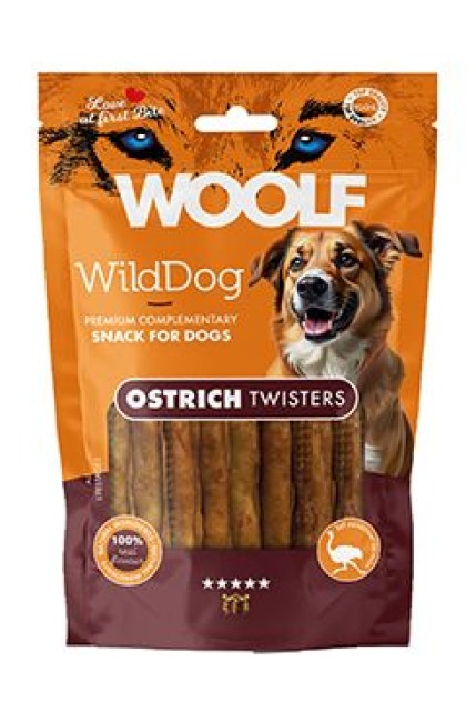 WOOLF WildDog poch. Twister Ostrich 100g