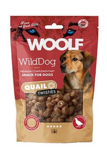 WOOLF WildDog poch. Twisties Quail&Cod 100g