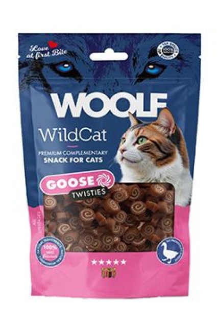WOOLF WildCat Twisties Snack Goose 50g