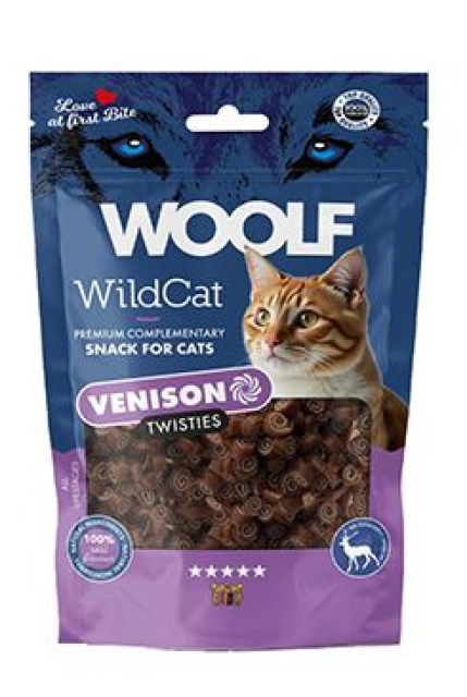 WOOLF WildCat Twisties Snack Venison 50g