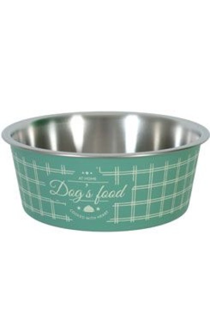 Miska nerez pes FOOD DOG 750ml zelená Zolux