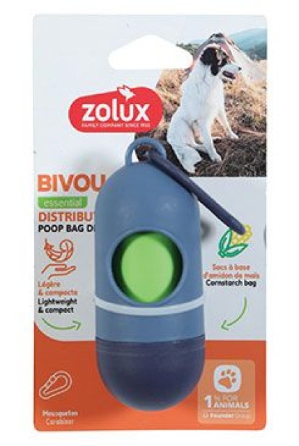 Zásobník sáčků na exkrementy BIVOUAK modrá Zolux