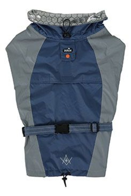 Obleček voděodolný pro psy BIVOUAK modrá 70cm Zolux