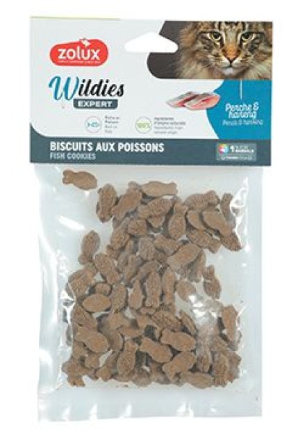 Pochoutka WILDIES rybí sušenky 50g Zolux