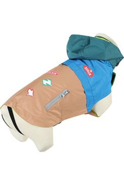Obleček pláštěnka pro psy VINTAGE modrá 65cm Zolux