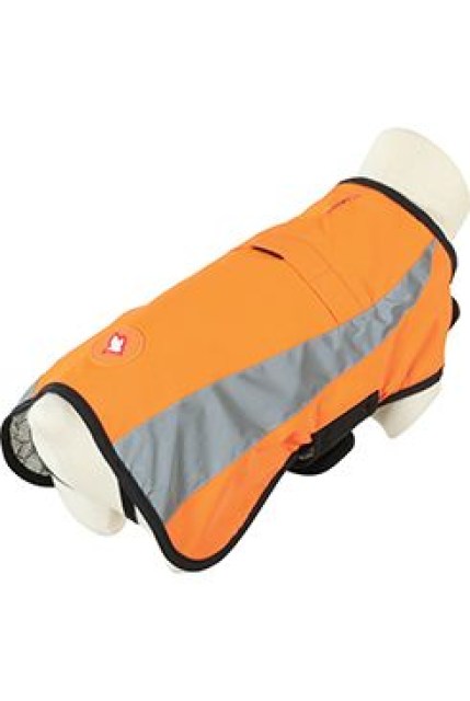 Obleček bunda pro psy REFLEXNÍ oranžová 35cm Zolux