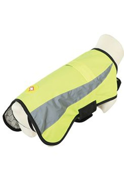 Obleček bunda pro psy REFLEXNÍ žlutá 55cm Zolux