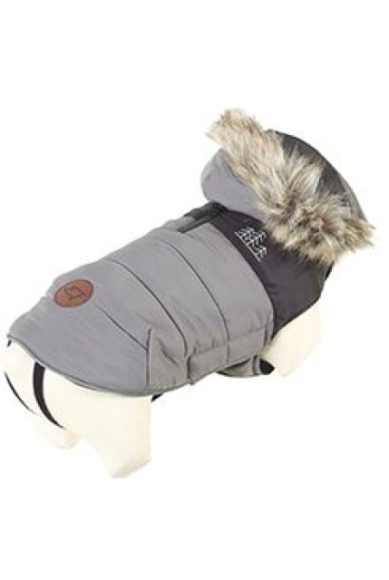 Obleček bunda pro psy NEW MOUNTAIN šedá 35cm Zolux