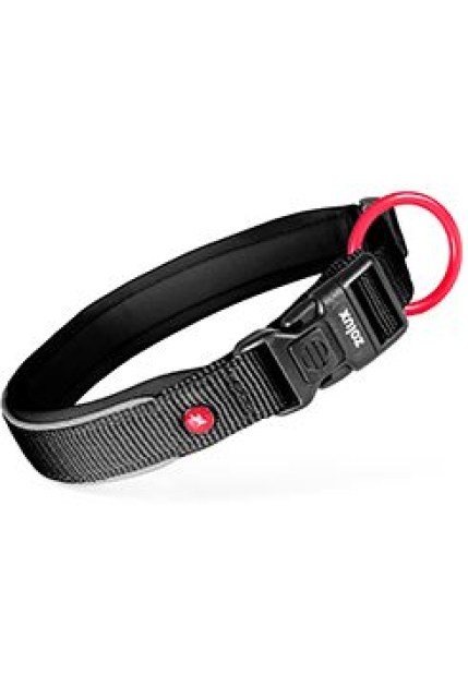 Obojek pes PREMIUM Nylon 15mm/25-30cm černá Zolux
