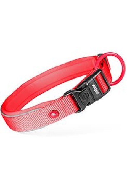 Obojek pes PREMIUM Nylon 15mm/30-35cm červená Zolux