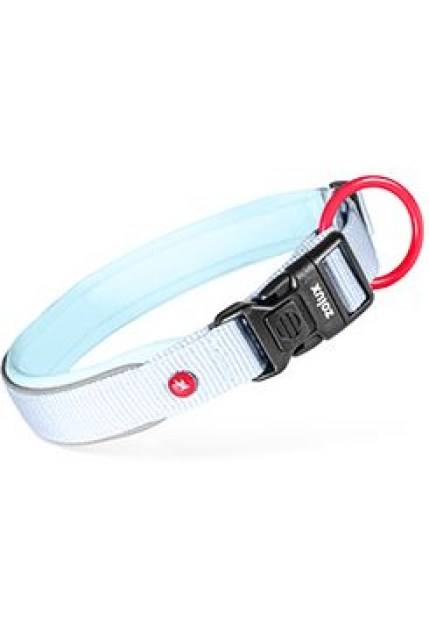 Obojek pes PREMIUM Nylon 15mm/30-35cm sv.modrá Zolux