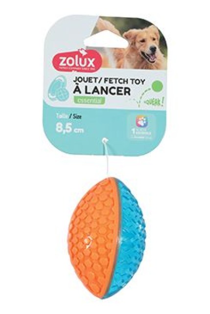 Hračka pes TAO Míč rugby 8,5cm Zolux