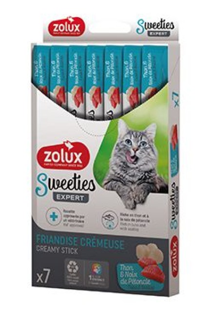 Pochoutka kočka SWEETIES tuňák,hřebenatka 7ks Zolux