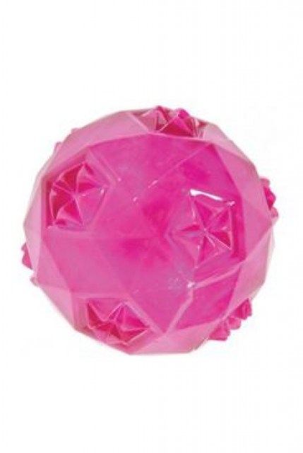 Hračka pes míček TPR POP BALL 6cm růžová Zolux