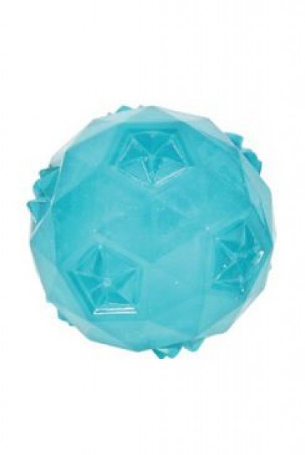 Hračka pes míček TPR POP BALL 6cm tyrkysová Zolux