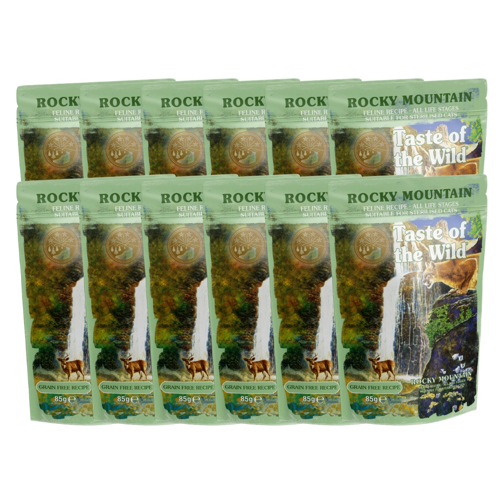 12 x TOW Rocky Mountain pouches cat 85g