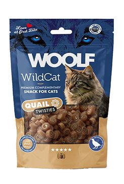 WOOLF WildCat Twisties Snack Quail 50g