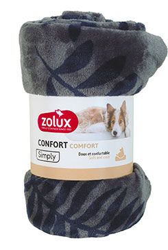 Pelech deka COCOON 150x100cm antracit se vzorem Zolux