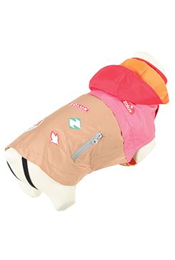 Obleček pláštěnka pro psy VINTAGE růžová 25cm Zolux