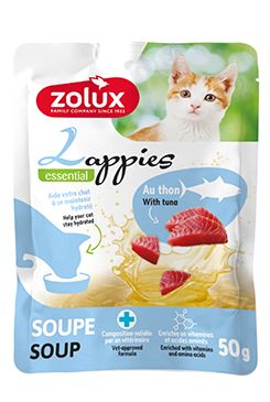 Pochoutka kočka LAPPIES polévka tuňák 50g Zolux